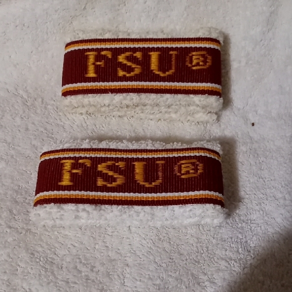 FSU Red and White Wristbands - Picture 1 of 2